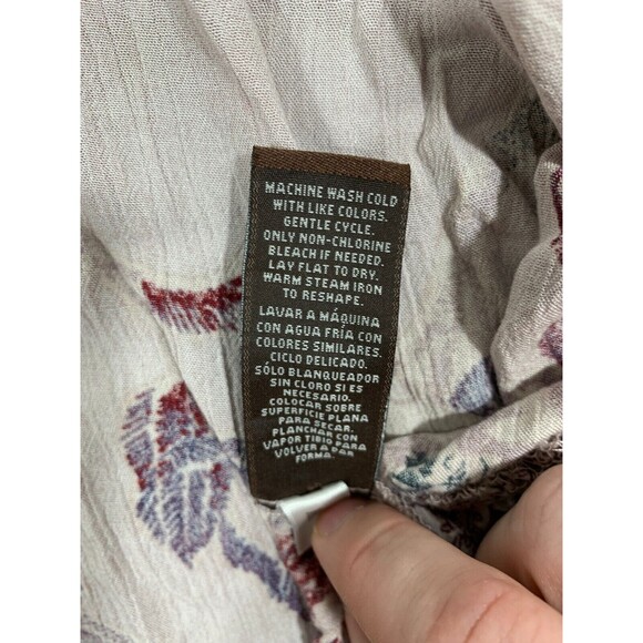 Women's XS Knox Rose Open Front Floral Short Sleeve Cardigan Blouse - Picture 5 of 12